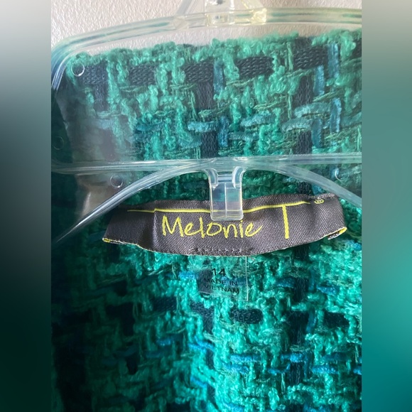 Maison Tara Double-Breasted Tweed Blazer Dress - Picture 6 of 7